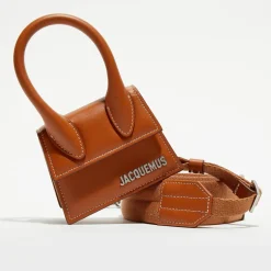 Femme Jacquemus Mini sac à main en Cuir Le Chiquito marron - 12x6 cm