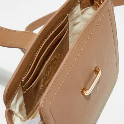 Clearance Apologie Studio Mini Sac bandoulière en Cuir Lara deserto - 16x13x6 cm