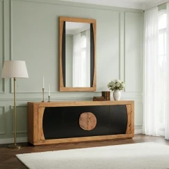 Bois & Chiffons Miroir 170 cm Acacia Dimona Naturel - 170x2x90 cm