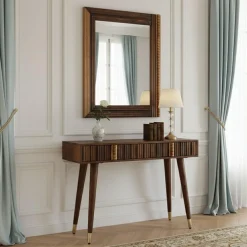 Outlet Bois & Chiffons Miroir exotique Manguier Ramon Naturel - 80x4x100 cm