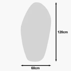 Homitis Miroir mural Bella transparent - 60x120 cm