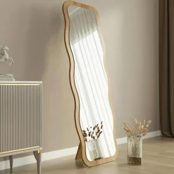 Sale Homitis Miroir sur pieds Aror naturel - 50x160x2.2 cm
