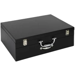 New Cook Concept Ménagère avec coffret en bois & tiroir noire - 84 pièces