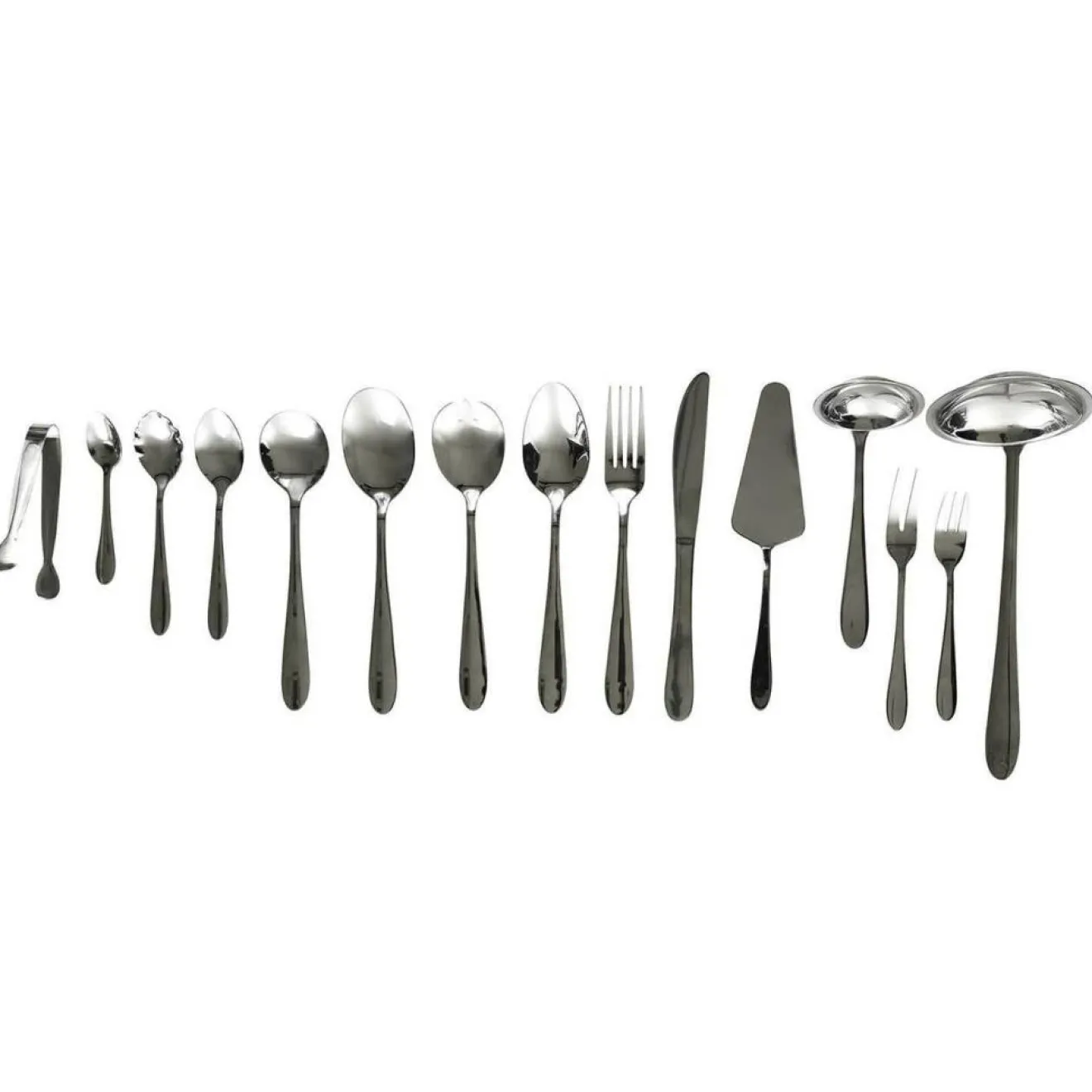 New Cook Concept Ménagère avec coffret en bois & tiroir noire - 84 pièces