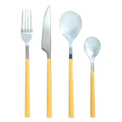 Outlet Menastyl Ménagère Colorama safran - 24 Pièces