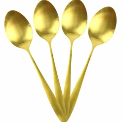 Home Deco Factory Ménagère dorée - 16 pièces