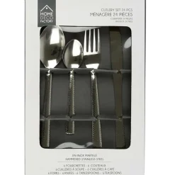 The Home Déco Factory Ménagère grise - 24 pièces