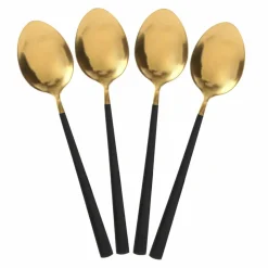 Clearance Home Deco Factory Ménagère noir/doré - 16 pièces