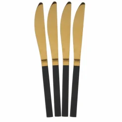 Clearance Home Deco Factory Ménagère noir/doré - 16 pièces