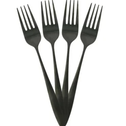 The Home Déco Factory Ménagère noire - 16 pièces