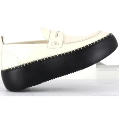 Sale Oa Non Fashion Mocassins en Cuir blancs - Talon 5 cm