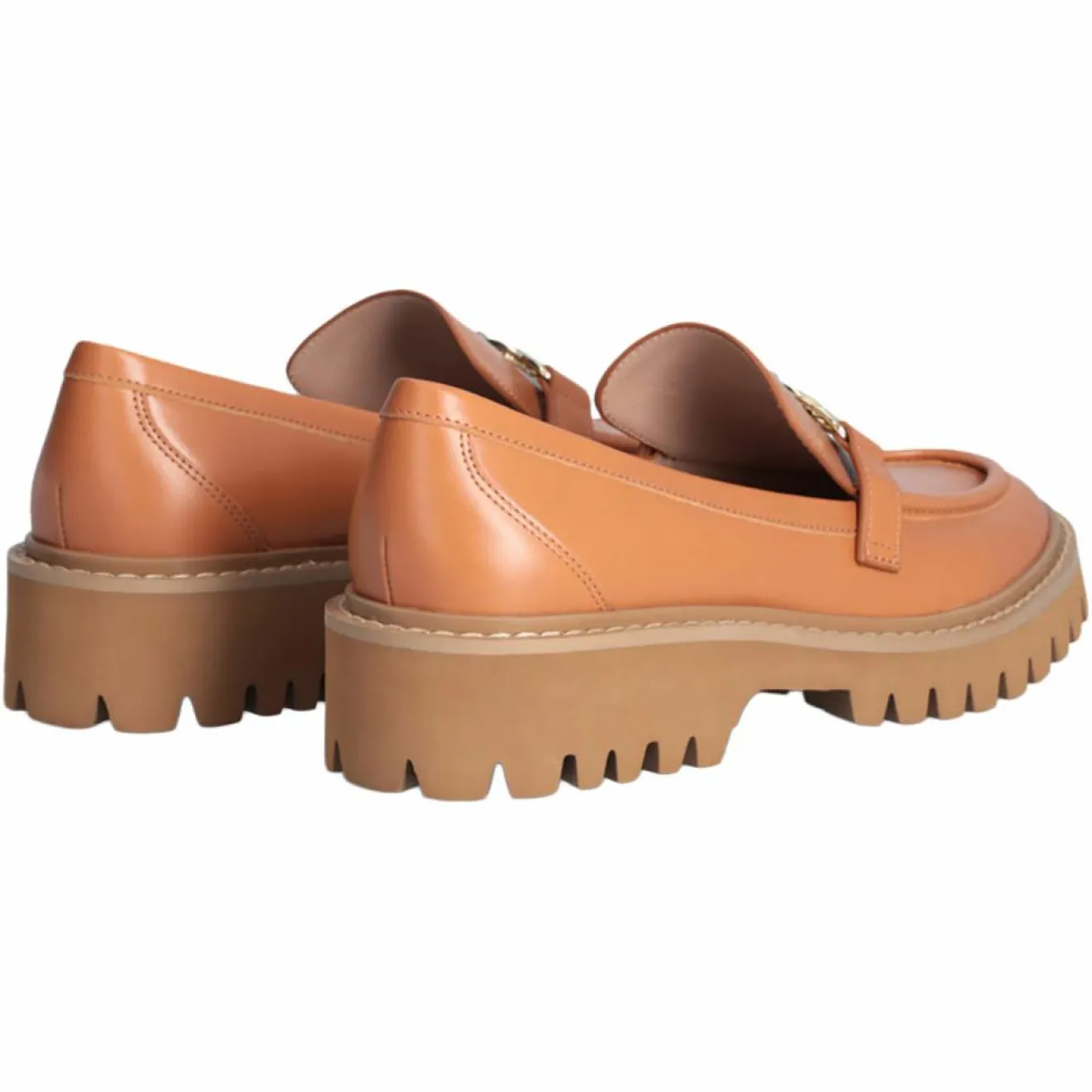 Femme Liu-Jo Mocassins en Cuir Cora cognac