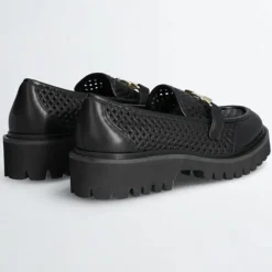 Femme Liu-Jo Mocassins en Cuir Cora noirs