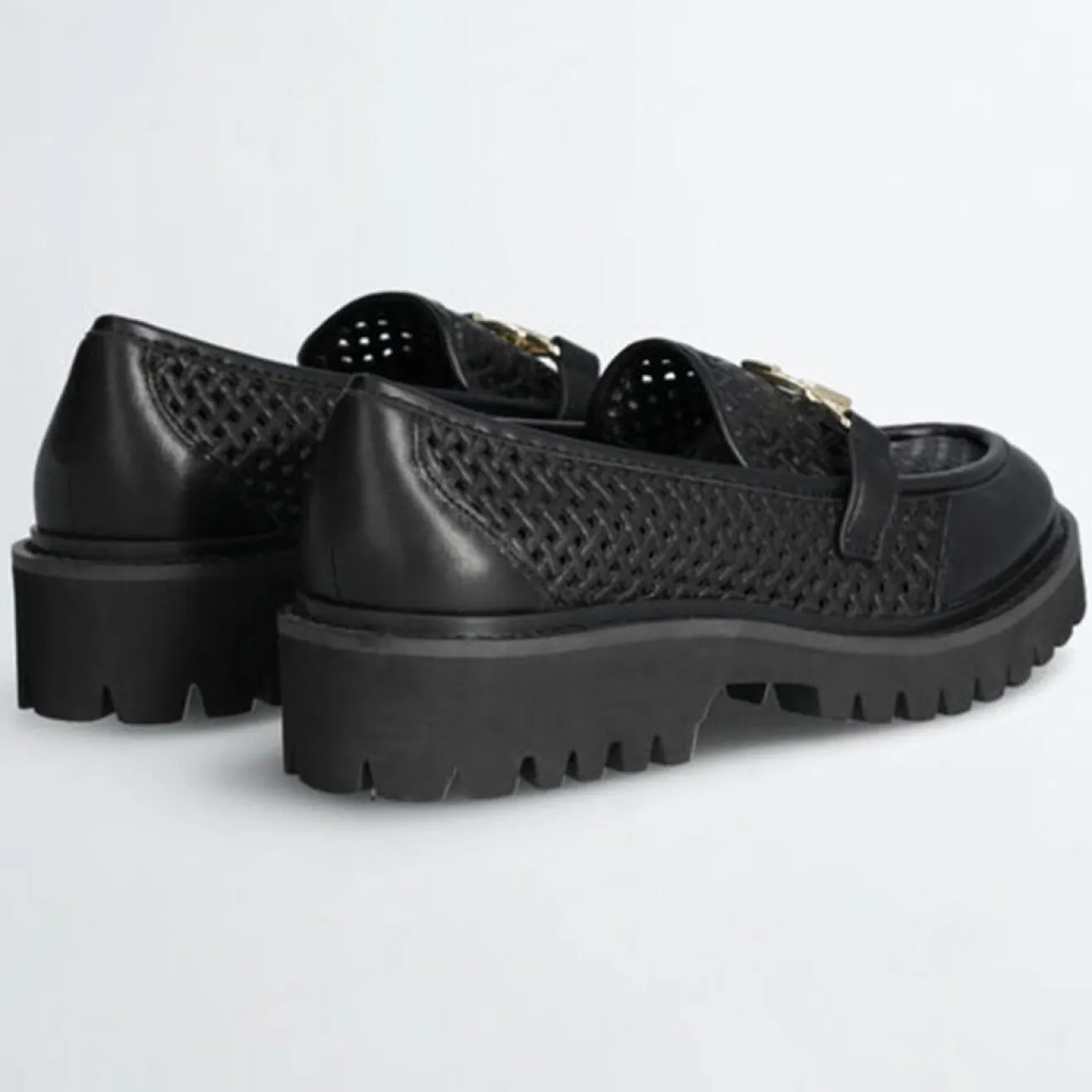 Femme Liu-Jo Mocassins en Cuir Cora noirs