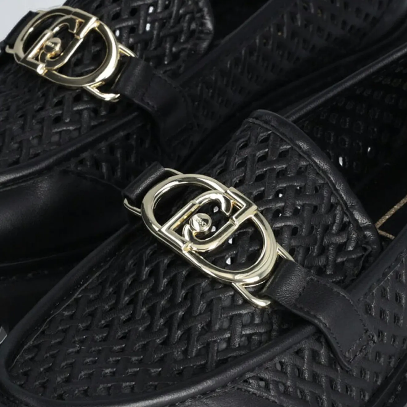 Femme Liu-Jo Mocassins en Cuir Cora noirs