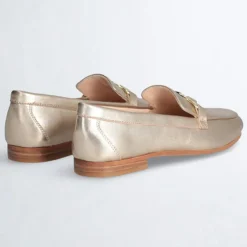 Femme Liu-Jo Mocassins en Cuir Emel dorés