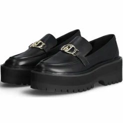 Outlet Liu-Jo Mocassins en Cuir Forty noires