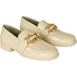 Discount Bottega Veneta Mocassins en Cuir Monsieur écrus