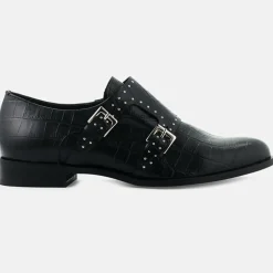 Femme Cosmoparis Monks en Cuir Emabi noires