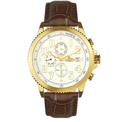 Homme Richtenburg Montre Automatique Homme en Cuir Threeway marron