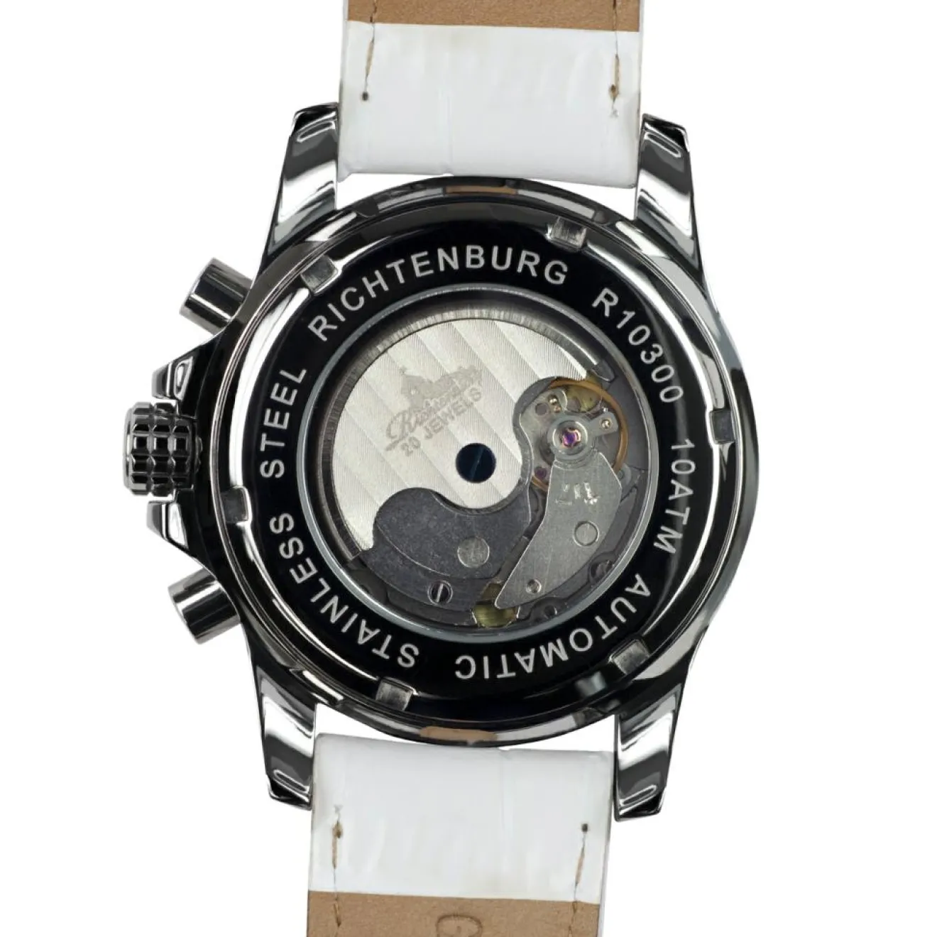 Femme Richtenburg Montre automatique Femme en Cuir Romantica blanche