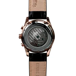 Homme Richtenburg Montre automatique Homme en Cuir Athen noire