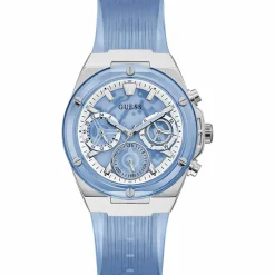 Femme Guess Montre Femme Athena en Silicone bleue