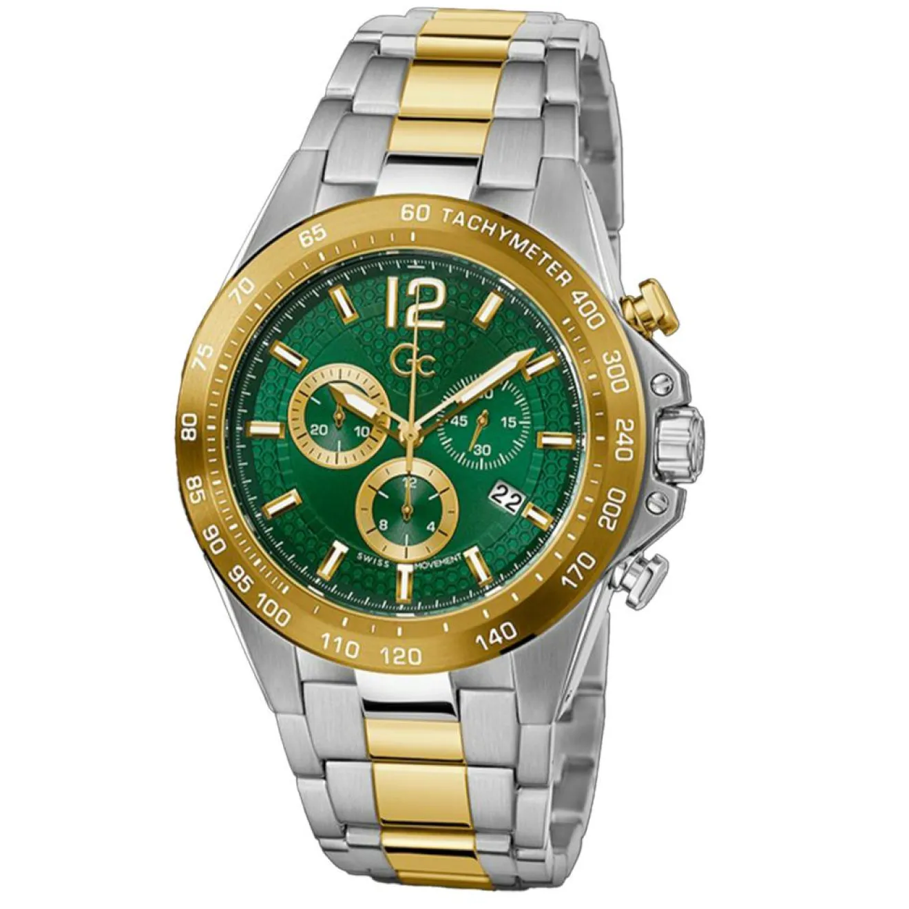 Clearance Guess Collection Montre Femme Audacious en Acier argenté/doré
