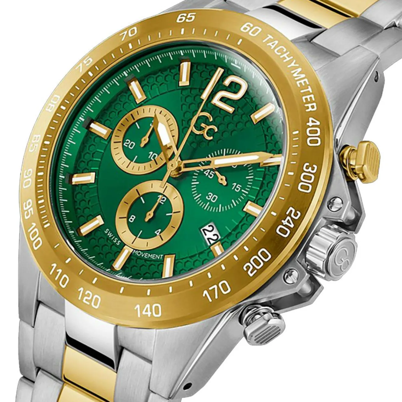 Clearance Guess Collection Montre Femme Audacious en Acier argenté/doré