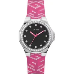 Femme Guess Montre Femme Avril en Silicone rose