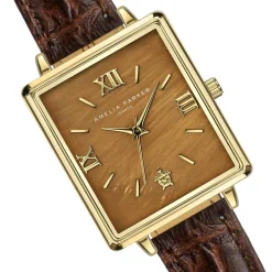 Sale Amelia Parker Montre Femme Boracay en Cuir marron