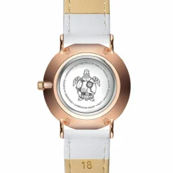 Femme Amelia Parker Montre Femme Classique en Cuir blanche