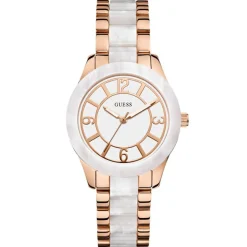 Outlet Guess Montre Femme en Acier & Polycarbonate rose doré/nacré