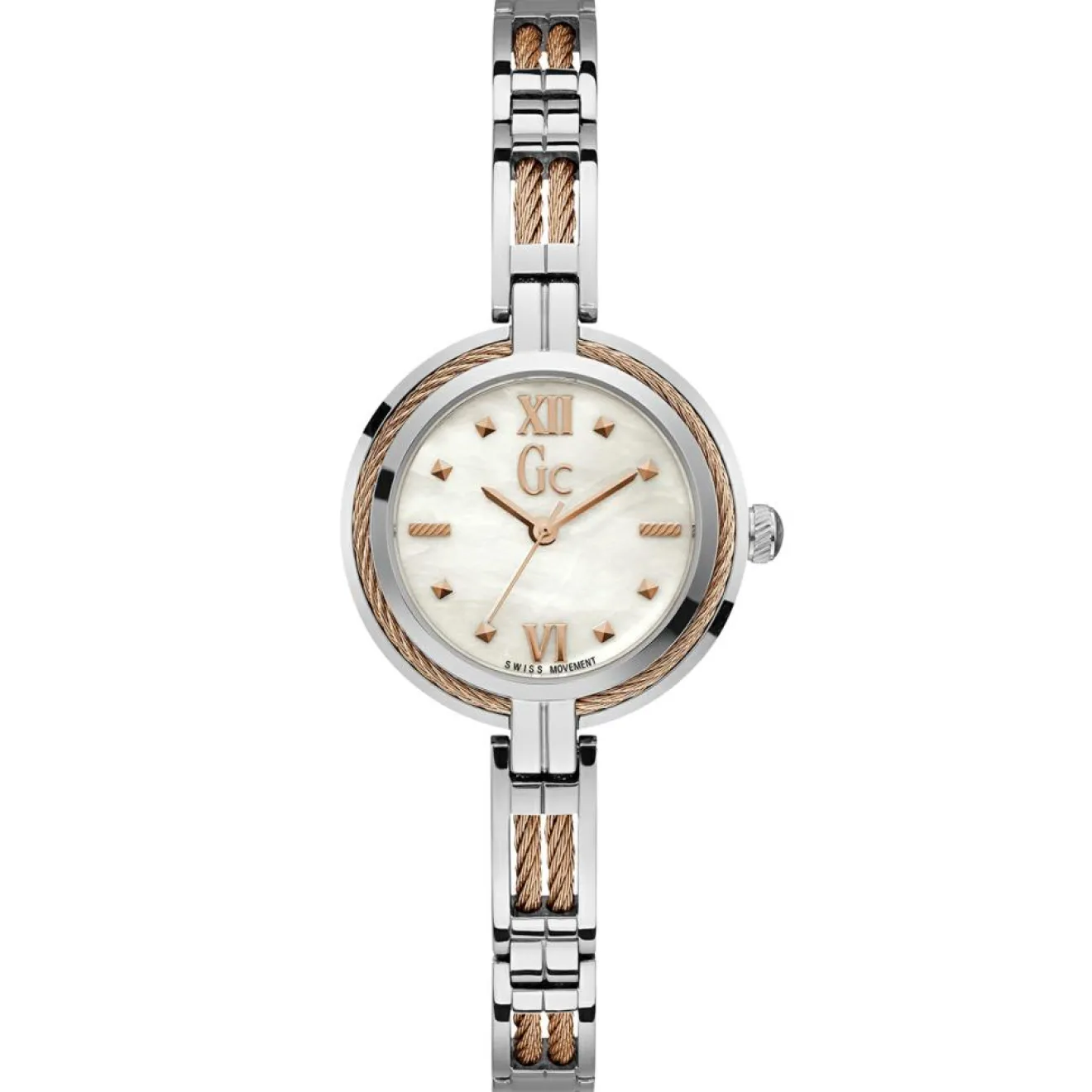Femme Guess Collection Montre Femme en Acier argenté/rose doré