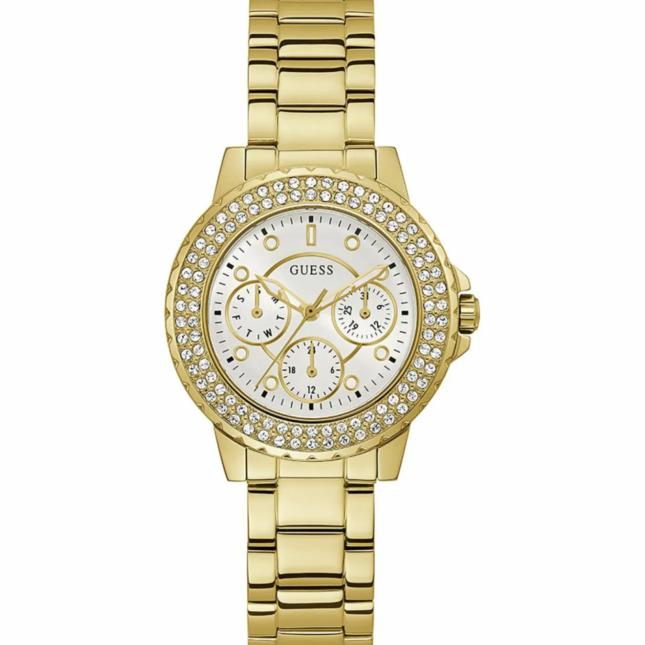 Clearance Guess Montre Femme en Acier dorée