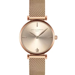 Discount Amelia Parker Montre Femme en Acier Gold Shore rose doré