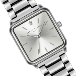 Clearance Amelia Parker Montre Femme en Acier Plaza argentée