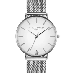 Clearance Amelia Parker Montre Femme en Acier Pure argentée