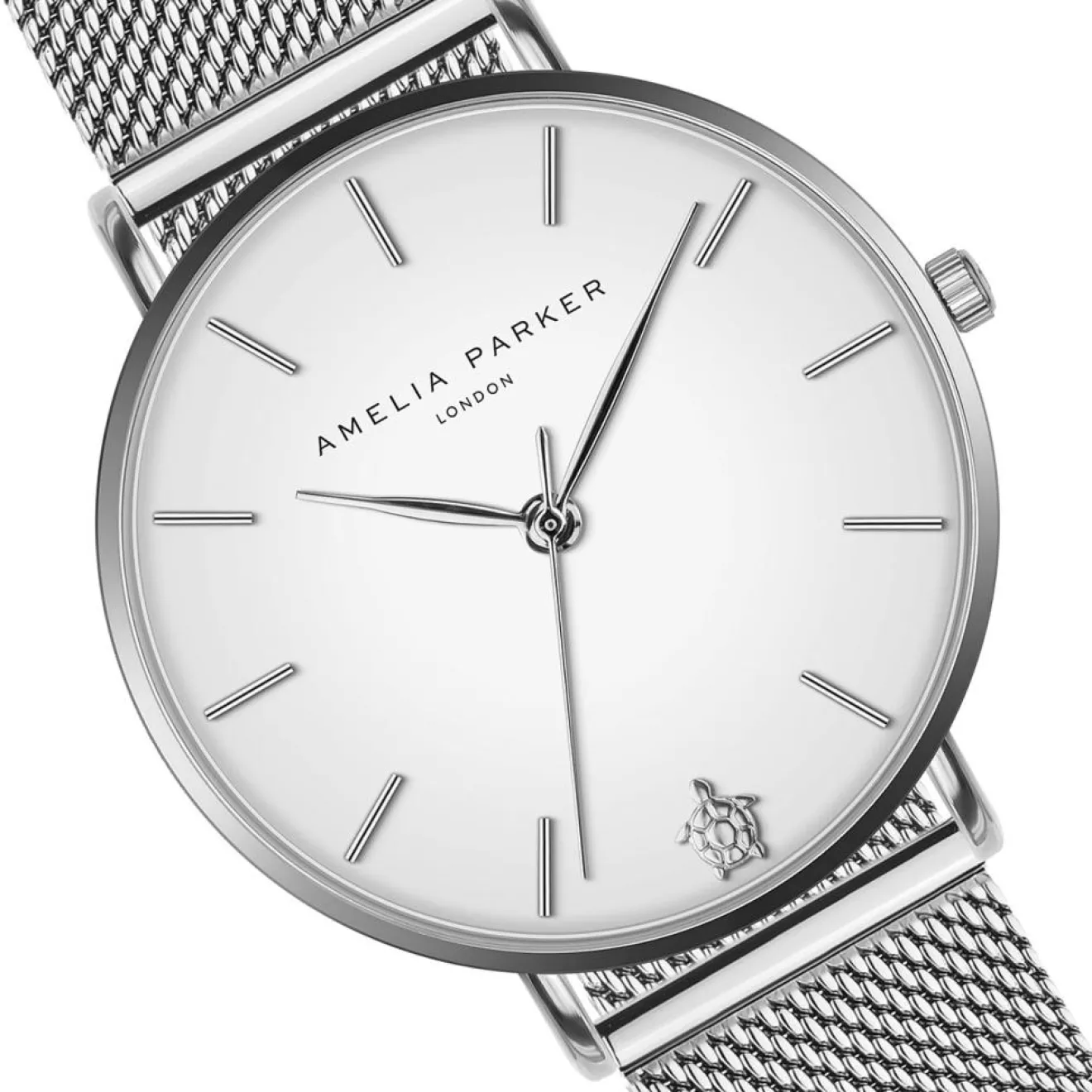 Clearance Amelia Parker Montre Femme en Acier Pure argentée