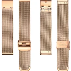 Amelia Parker Montre Femme en Acier Rose Turtle rose doré