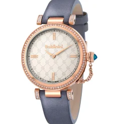 Online Baldinini Montre Femme en Cuir & cristaux Swarovski Dona grise