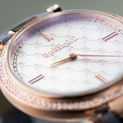 Online Baldinini Montre Femme en Cuir & cristaux Swarovski Dona grise