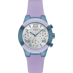 Clearance Guess Montre Femme en Silicone violette