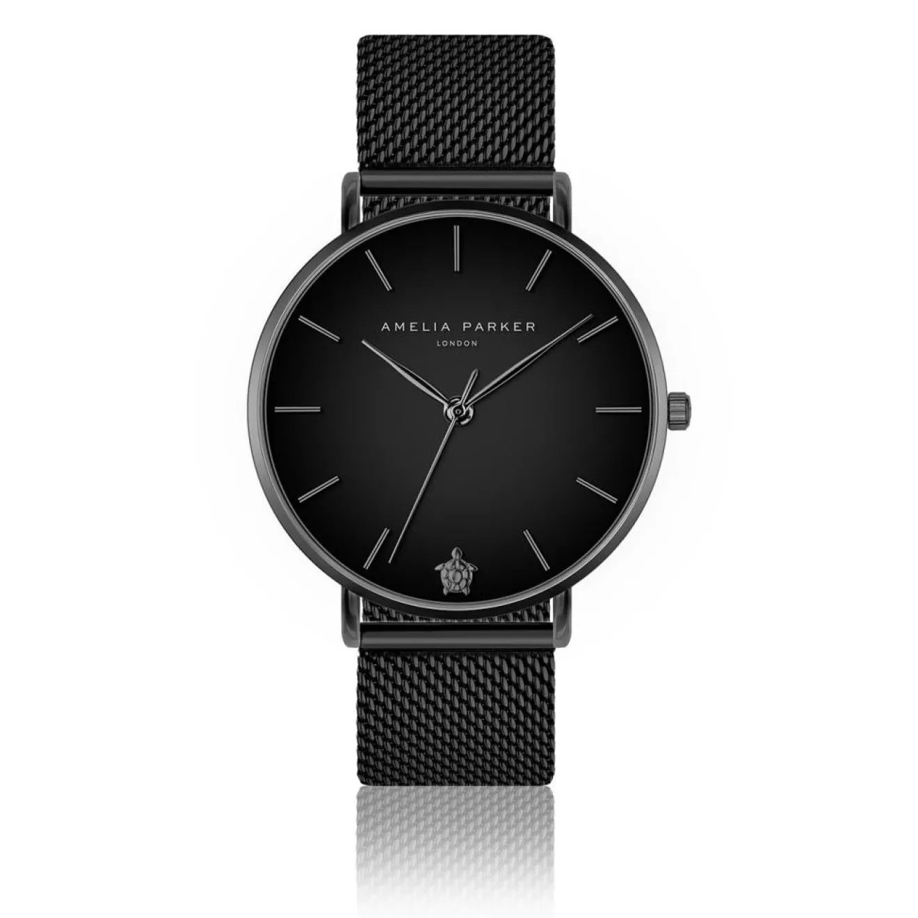 Femme Amelia Parker Montre Femme Jet Black en Acier noire