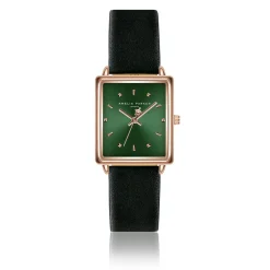 Online Amelia Parker Montre Femme Joyful Journey en Cuir noire