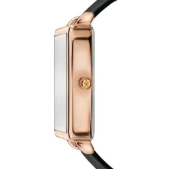 Online Amelia Parker Montre Femme Joyful Journey en Cuir noire