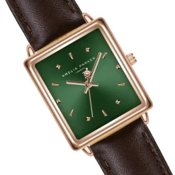 New Amelia Parker Montre Femme Joyful Journey en Cuir marron