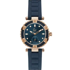 Outlet Guess Collection Montre Femme Lady Diver Silicone en Silicone bleue