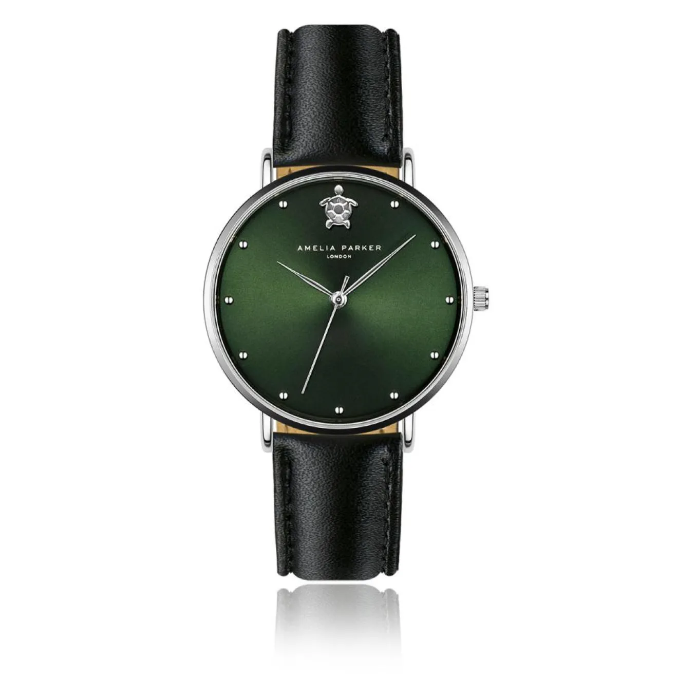 Femme Amelia Parker Montre Femme Maya Bay en Cuir noire