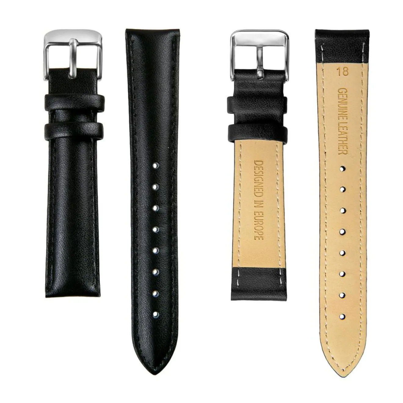 Femme Amelia Parker Montre Femme Maya Bay en Cuir noire